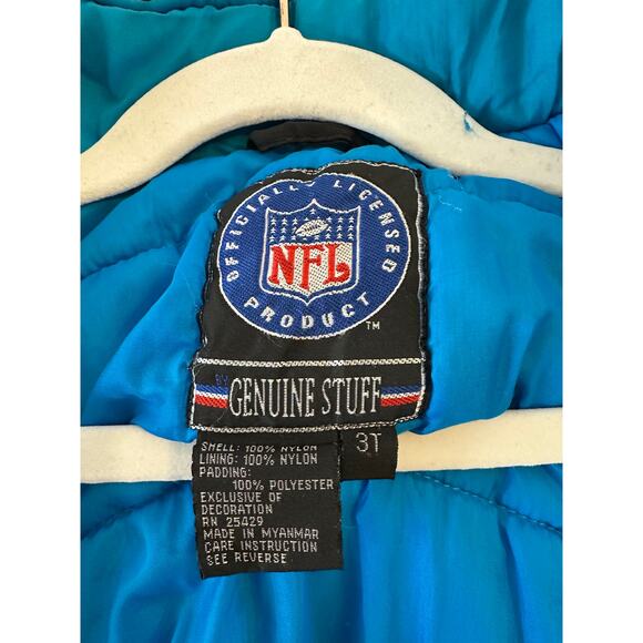 Vintage NFL Carolina Panthers Toddler Insulated Hooded Coat Full Zip Size 3T - Picture 6 of 9